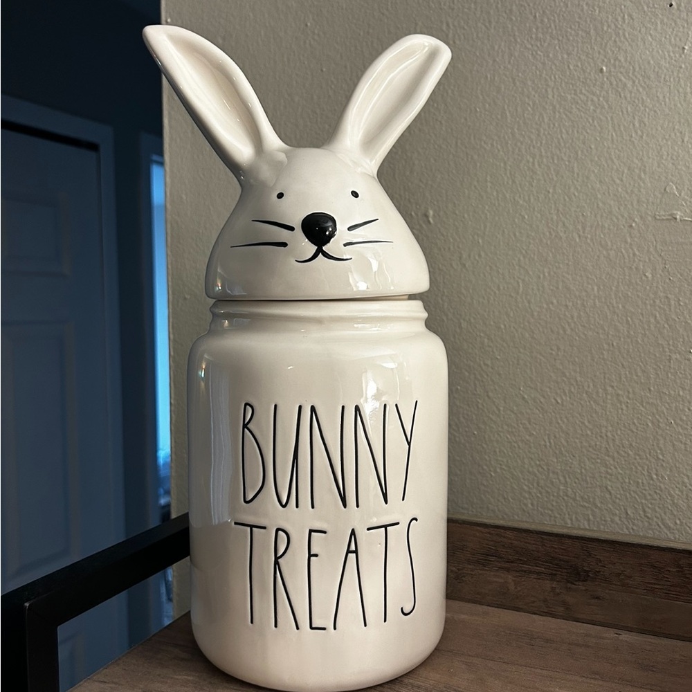 Rae Dunn Bunny Treats Cookie Jar